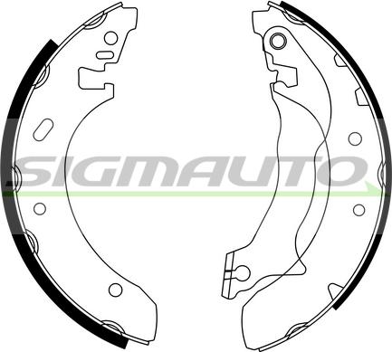 SIGMAUTO SFA228 - Bremžu loku komplekts autospares.lv