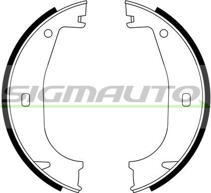 SIGMAUTO SFA078 - Bremžu loku kompl., Stāvbremze autospares.lv