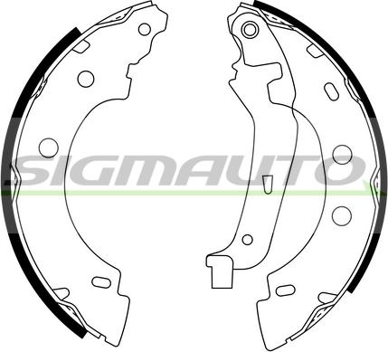 SIGMAUTO SFA400 - Bremžu loku komplekts www.autospares.lv