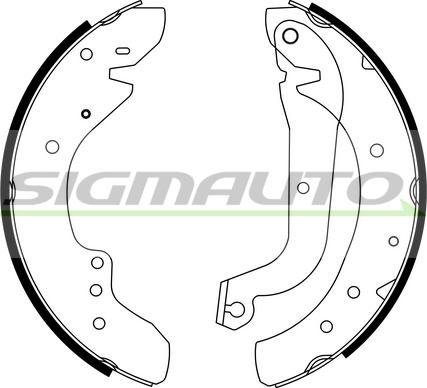 SIGMAUTO SFA179 - Bremžu loku komplekts autospares.lv