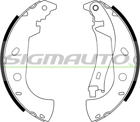 SIGMAUTO SFA181 - Bremžu loku komplekts autospares.lv