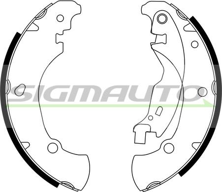 SIGMAUTO SFA180 - Bremžu loku komplekts autospares.lv