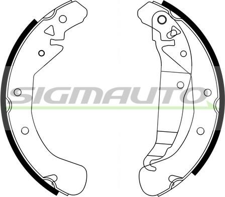 SIGMAUTO SFA358 - Bremžu loku komplekts autospares.lv