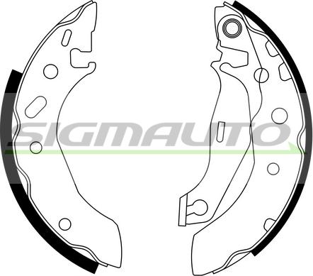 SIGMAUTO SFA235 - Bremžu loku komplekts autospares.lv