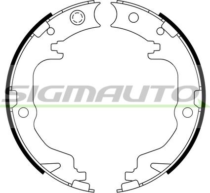 SIGMAUTO SFD886 - Bremžu loku kompl., Stāvbremze www.autospares.lv