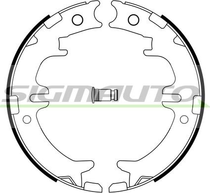 SIGMAUTO SFA964 - Комплект тормозов, ручник, парковка www.autospares.lv