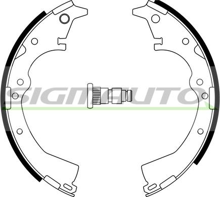 SIGMAUTO SFA938 - Brake Shoe Set www.autospares.lv