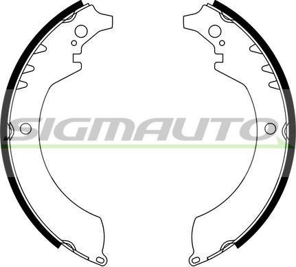 SIGMAUTO SFA679 - Brake Shoe Set www.autospares.lv