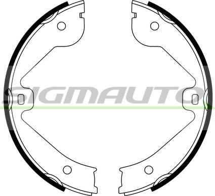 SIGMAUTO SFA314 - Bremžu loku kompl., Stāvbremze www.autospares.lv