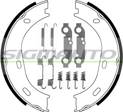 SIGMAUTO SFA301-1 - Bremžu loku kompl., Stāvbremze autospares.lv