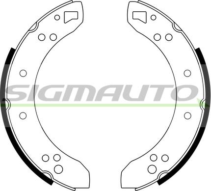 SIGMAUTO SFA198 - Bremžu loku komplekts autospares.lv