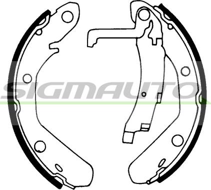 SIGMAUTO SFA017 - Bremžu loku komplekts autospares.lv