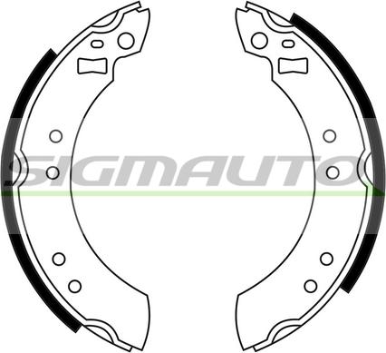 SIGMAUTO SFA199 - Bremžu loku komplekts autospares.lv