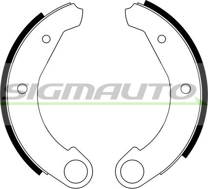 SIGMAUTO SFA092 - Bremžu loku komplekts www.autospares.lv