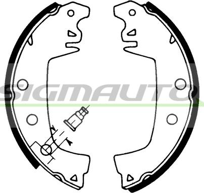 SIGMAUTO SFA404 - Bremžu loku komplekts autospares.lv