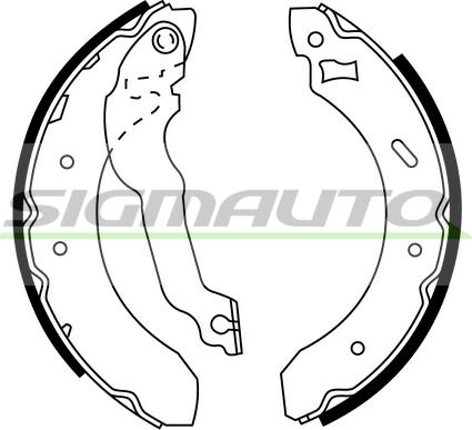 SIGMAUTO SFA234 - Bremžu loku komplekts autospares.lv