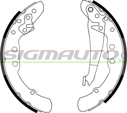 SIGMAUTO SFA021 - Brake Shoe Set www.autospares.lv