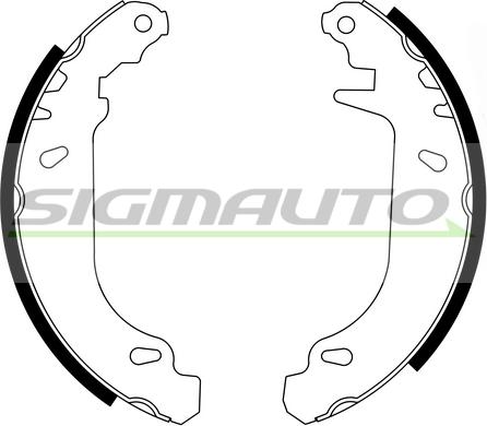 SIGMAUTO SFA415 - Bremžu loku komplekts www.autospares.lv