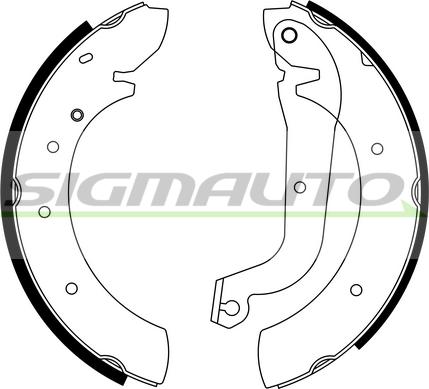 SIGMAUTO SFA172 - Bremžu loku komplekts autospares.lv