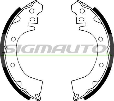 SIGMAUTO SFA815 - Bremžu loku komplekts autospares.lv