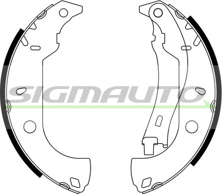 SIGMAUTO SFA171 - Bremžu loku komplekts autospares.lv