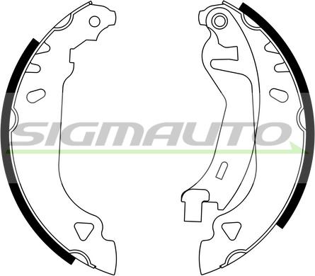 SIGMAUTO SFA169 - Bremžu loku komplekts autospares.lv