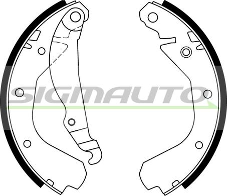 SIGMAUTO SFA350 - Bremžu loku komplekts www.autospares.lv