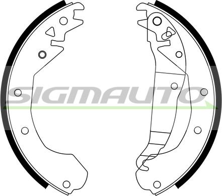 SIGMAUTO SFA351 - Bremžu loku komplekts autospares.lv