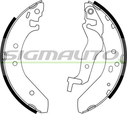 SIGMAUTO SFA705 - Bremžu loku komplekts autospares.lv