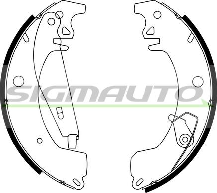 SIGMAUTO SFA417 - Bremžu loku komplekts autospares.lv