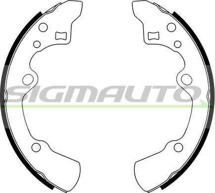 SIGMAUTO SFA779 - Bremžu loku komplekts www.autospares.lv