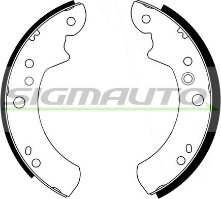 SIGMAUTO SFA220-1 - Bremžu loku komplekts autospares.lv