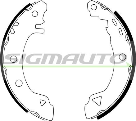 SIGMAUTO SFA006 - Bremžu loku komplekts www.autospares.lv