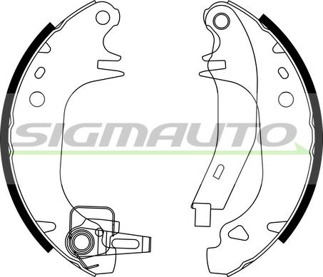 SIGMAUTO SFA382-2 - Bremžu loku komplekts autospares.lv