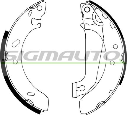 SIGMAUTO SFA227 - Bremžu loku komplekts autospares.lv