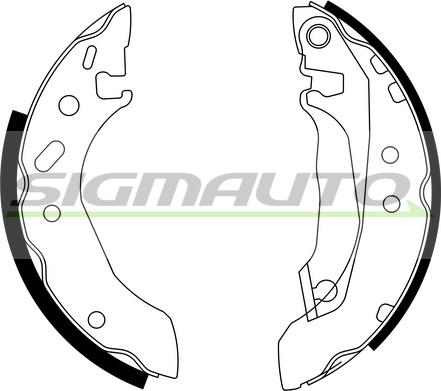 SIGMAUTO SFA226 - Bremžu loku komplekts autospares.lv