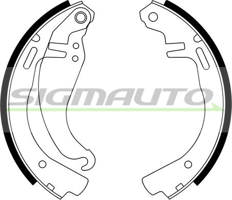 SIGMAUTO SFA343 - Bremžu loku komplekts autospares.lv