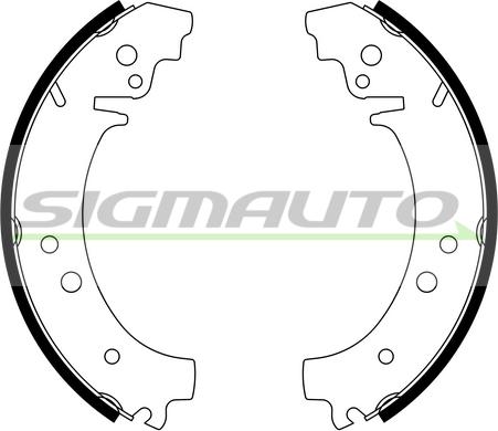 SIGMAUTO SFA160 - Brake Shoe Set www.autospares.lv