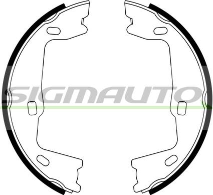 SIGMAUTO SFA349 - Bremžu loku kompl., Stāvbremze autospares.lv