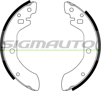 SIGMAUTO SFA842 - Bremžu loku komplekts autospares.lv