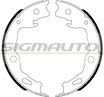 SIGMAUTO SFB117 - Bremžu loku kompl., Stāvbremze autospares.lv