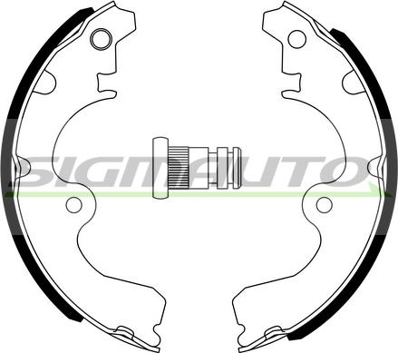 SIGMAUTO SFA946 - Brake Shoe Set www.autospares.lv