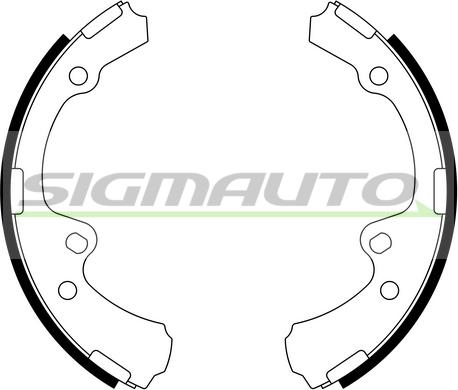 SIGMAUTO SFA940 - Bremžu loku komplekts www.autospares.lv