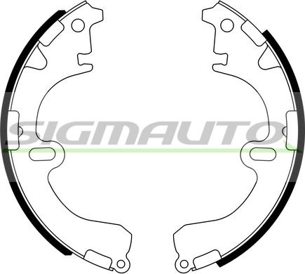 SIGMAUTO SFA932 - Brake Shoe Set www.autospares.lv