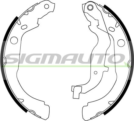 SIGMAUTO SFA447 - Bremžu loku komplekts autospares.lv