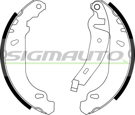 SIGMAUTO SFA415-2 - Bremžu loku komplekts www.autospares.lv