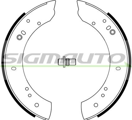 SIGMAUTO SFA433 - Bremžu loku komplekts www.autospares.lv