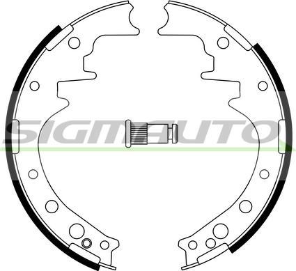 SIGMAUTO SFA554 - Brake Shoe Set www.autospares.lv