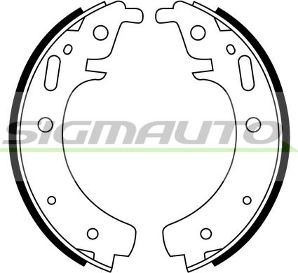 SIGMAUTO SFA501 - Brake Shoe Set www.autospares.lv