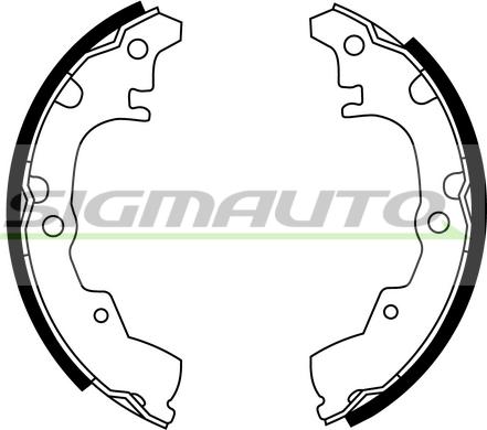 SIGMAUTO SFA664 - Brake Shoe Set www.autospares.lv